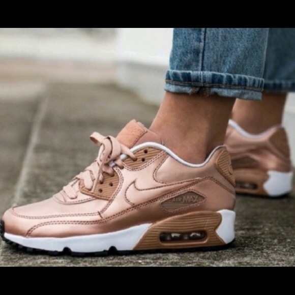 womens nike air max 90 rose gold with swarovski crystals